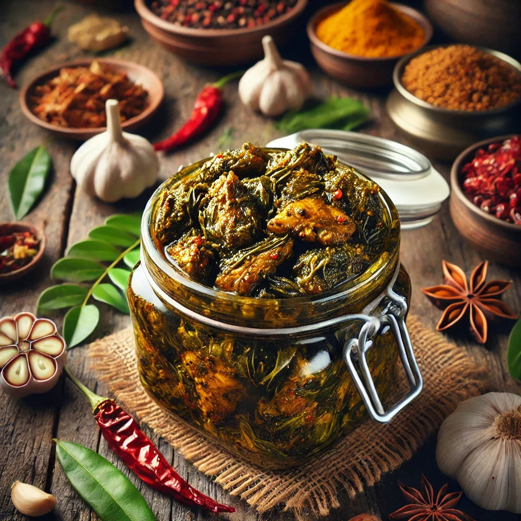 Gongura Boneless Chicken Pickle – Andhra Style