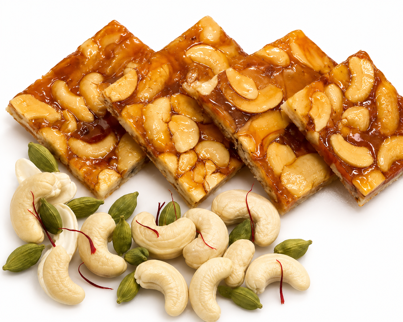 Kaju Chikki / Cashew Chikki / Bellam Jeedipappu Achu