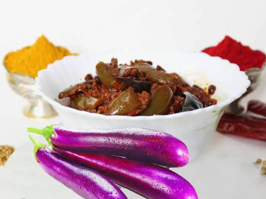 Vankaya Avakaya (Brinjal Pickle)