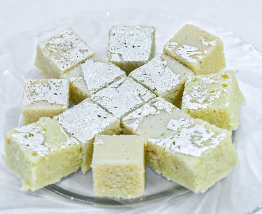 White Kalakand (Milk Cake)